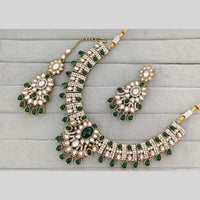 Kavita Art Classic Ethnic Pota Stone Necklace Set