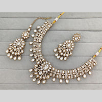 Kavita Art Classic Ethnic Pota Stone Necklace Set