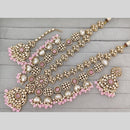 Kavita Art Classic Ethnic Pota Stone And Pearl Long Necklace Set
