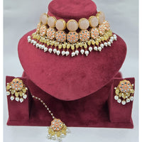 Kavita Art Classic Kundan Stone And Beads Choker Necklace Set