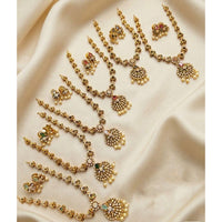 Kavita Art Sparkling Crystal And Austrian Stone Necklace Set