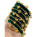 Kavita Art Royal Velvet Ghungroo Kashmiri Bangles Set