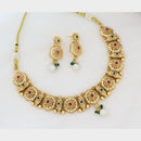 Kavita Art Elegant Pota Stone Pearl Necklace Jewellery Set