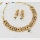 Kavita Art Elegant Pota Stone Pearl Necklace Jewellery Set
