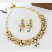 Kavita Art Elegant Pota Stone Pearl Necklace Jewellery Set