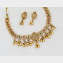 Kavita Art Elegant Crystal Stone Pearl Necklace Jewellery Set