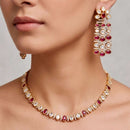 Kavita Art Elegant Pota Stone Necklace Set