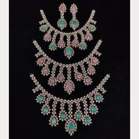 Kavita Art Graceful American Diamond Necklace Set for Women