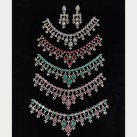 Kavita Art Graceful American Diamond Necklace Set for Women