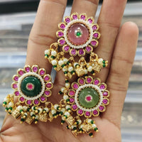 Kavita Art Glamorous Pota And Austrian Stone Pearl Statement Ring