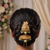 Kavita Art Ethnic Pota Stone And Pearl Hair Accessory