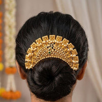 Kavita Art Ethnic Pota Stone And Pearl Hair Accessory