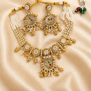 Kavita Art Elegant Pota Stone Pearl And Beads Necklace Set