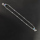 Kavita Art Silver Plated  Meenakari Traditional Ghungroo Payal / Anklet