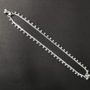 Kavita Art Silver Plated Austrian Stone Traditional Ghungroo Payal / Anklet