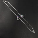 Kavita Art Silver Plated Meenakari Austrian Stone Traditional Ghungroo Payal / Anklet