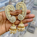 Kavita Art Gold Plated Pota Stone And Pearl Earcuff Jhumki