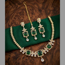 Kavita Art Graceful American Diamond Necklace Set for Women