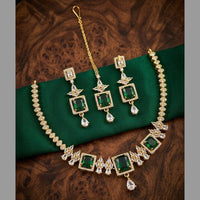 Kavita Art Graceful American Diamond Necklace Set for Women