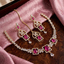 Kavita Art Graceful American Diamond Necklace Set for Women