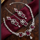 Kavita Art Graceful American Diamond Necklace Set for Women