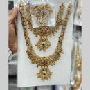 Kavita Art Pota Stone And Pearl Double Necklace Set