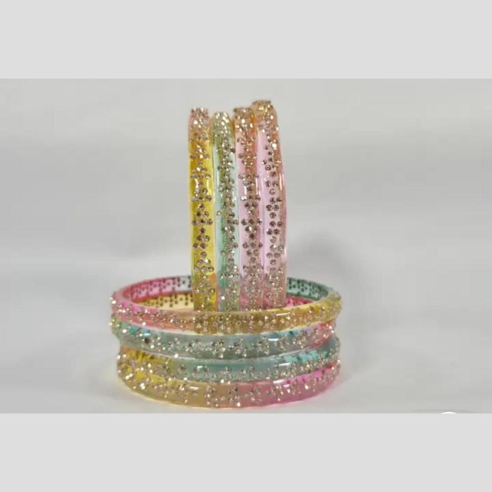 Kavita Art Designer Austrian Stone Glitter Bangles Set