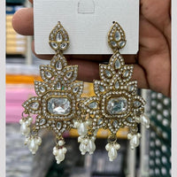 Kavita Art Luxury Kundan Stone And Pearl Ethnic Dangler Earrings