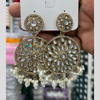 Kavita Art Luxury Kundan Stone And Pearl Ethnic Dangler Earrings