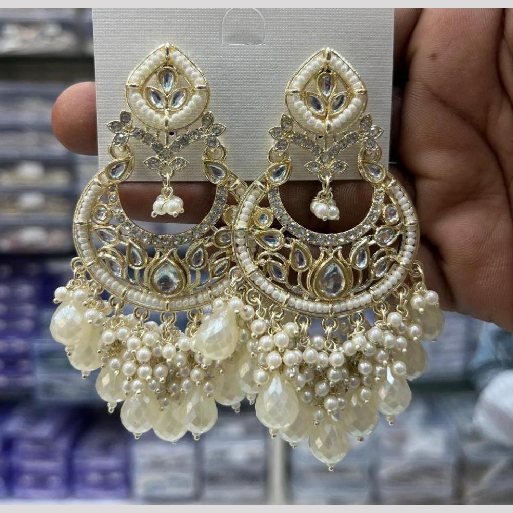 Kavita Art Luxury Kundan Stone And Pearl Ethnic Dangler Earrings