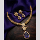 Kavita Art Gold Plated Royal Austrian Stone Necklace Set