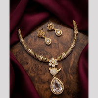 Kavita Art Gold Plated Royal Austrian Stone Necklace Set
