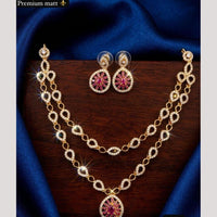Kavita Art Graceful American Diamond Necklace Set for Women