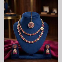 Kavita Art Premium Crystal Stone Choker Necklace Set for Women