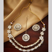 Kavita Art Premium Crystal Stone Choker Necklace Set for Women