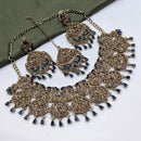 Kavita Art Royal Crystal Stone And Austrian Stone Wedding Necklace Set 