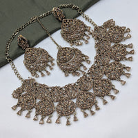 Kavita Art Royal Crystal Stone And Austrian Stone Wedding Necklace Set