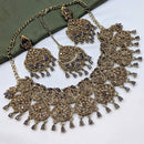 Kavita Art Royal Crystal Stone And Austrian Stone Wedding Necklace Set
