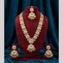 Kavita Art Traditional Kundan Stone And Beaded Long Necklace Set