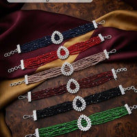 Kavita Art Glamorous Austrian Stone And Pearl Bracelet (1 Piece Only)