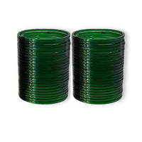 Kavita Art Glossy Green Glass Bangles for Girls & Women