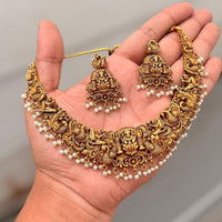 Kavita Art Beautiful Pearl Temple Necklace Set