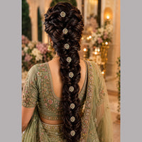 Kavita Art Classic Pota Stone Hair Brooch
