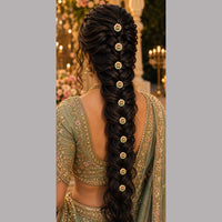Kavita Art Classic Pota Stone Hair Brooch