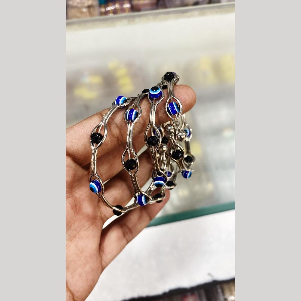 Kavita Art Fashionable Oxidised Evil Eye Designer Bangles Set  