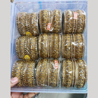 Kavita Art Premium Gold Plated Austrian Stone Bangles Set