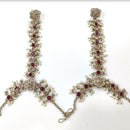 Kavita Art Wedding Wear Crystal Stone And Pearl Hath Panja