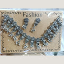Kavita Art Boho Style Oxidised Plated Mirror And Pearl Necklace Set