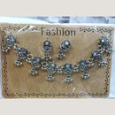 Kavita Art Boho Style Oxidised Plated Mirror And Pearl Necklace Set