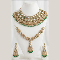 Kavita Art Designer Kundan Stone And Beads Choker Necklace Set  